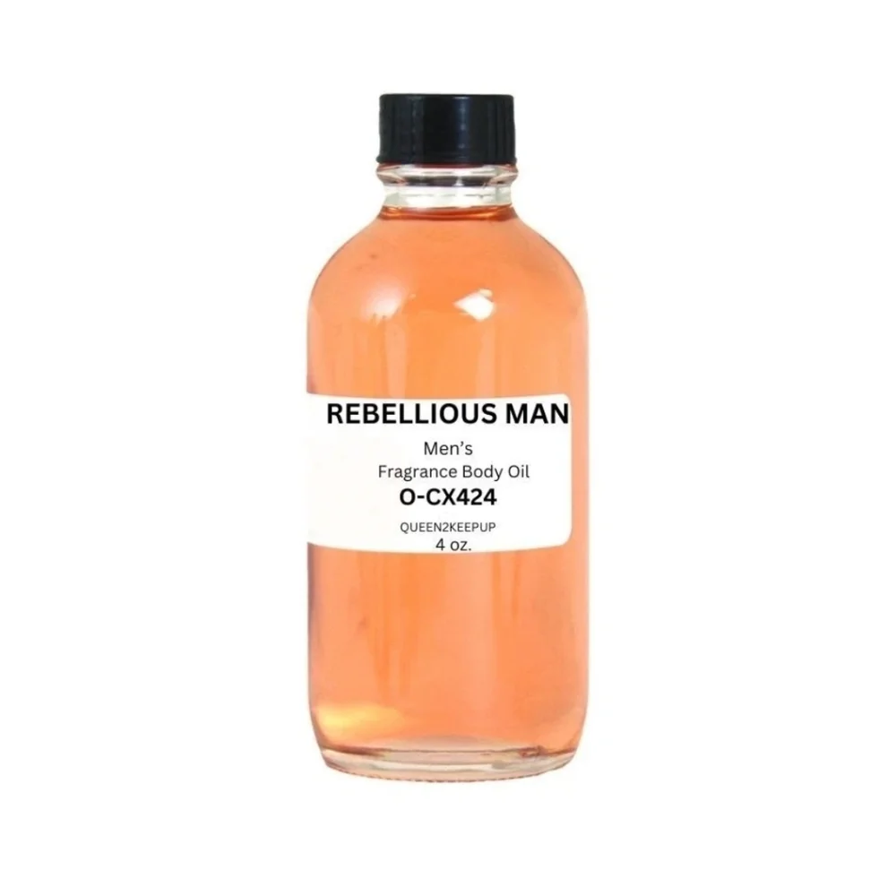 Rebellious Man (Men) Body Oil 4 oz Fragrance All Natural Pure Uncut Scent